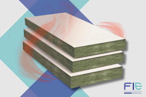 Plancher bas Photo des matelas de laine de verre pour l'isolation des planchers bas
